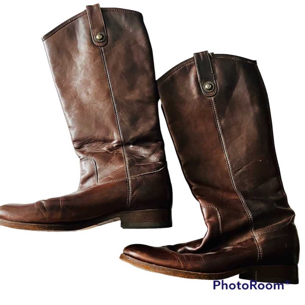 Frye Women’s Mellissa Briwn Leather Boots size 8.5B